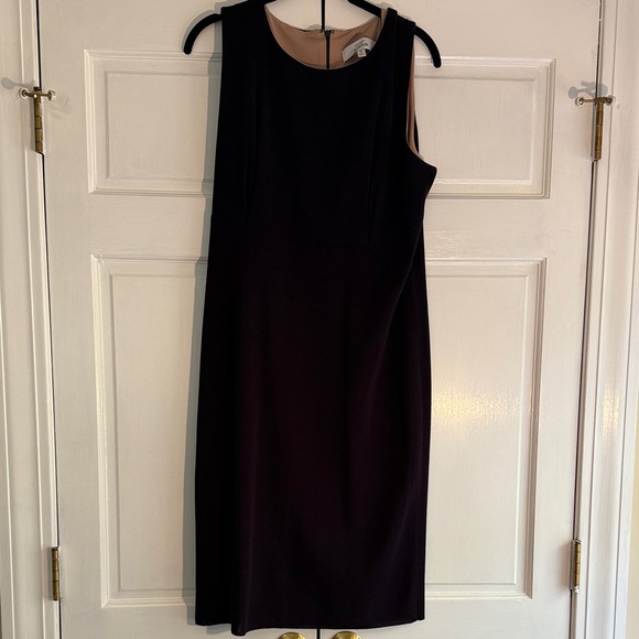 Misook Navy and White Chevron Jacket and Dress - Picture 5 of 6